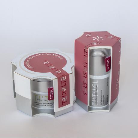 Система для ночного ухода за кожей Сыворотка бустер для увлажнения кожи, предупреждения и уменьшения мимичных морщин и Интенсивно увлажняющий ночной крем с комплексом пептидов и пребиотиком